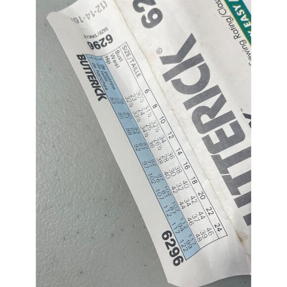 90s Butterick 6296 Sewing Pattern Sizes 12-16 Very Fast Easy Jacket Dress UNCUT - Picture 5 of 6